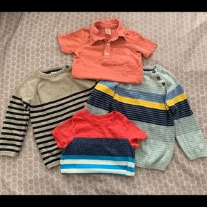 Toddler Boy Sweaters & Short Sleeve Shirts 👌
